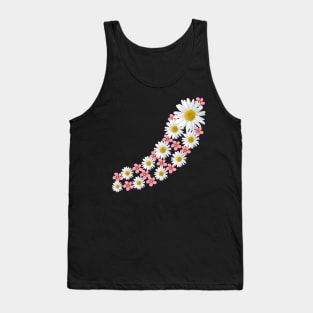 daisy flower, blooming daisies, pink blooms, blossoms Tank Top